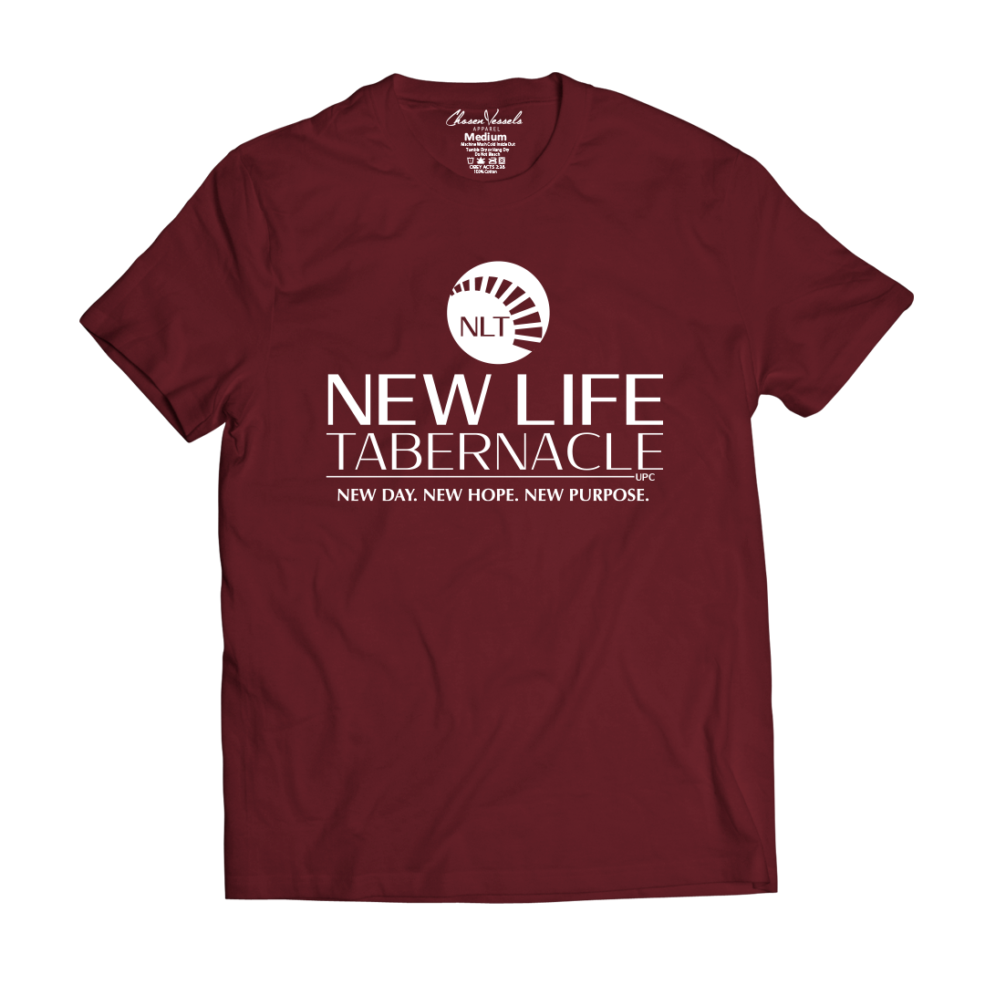 New Life Logo Tee ( Maroon )