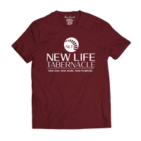 Thumbnail for New Life Logo Tee ( Maroon )