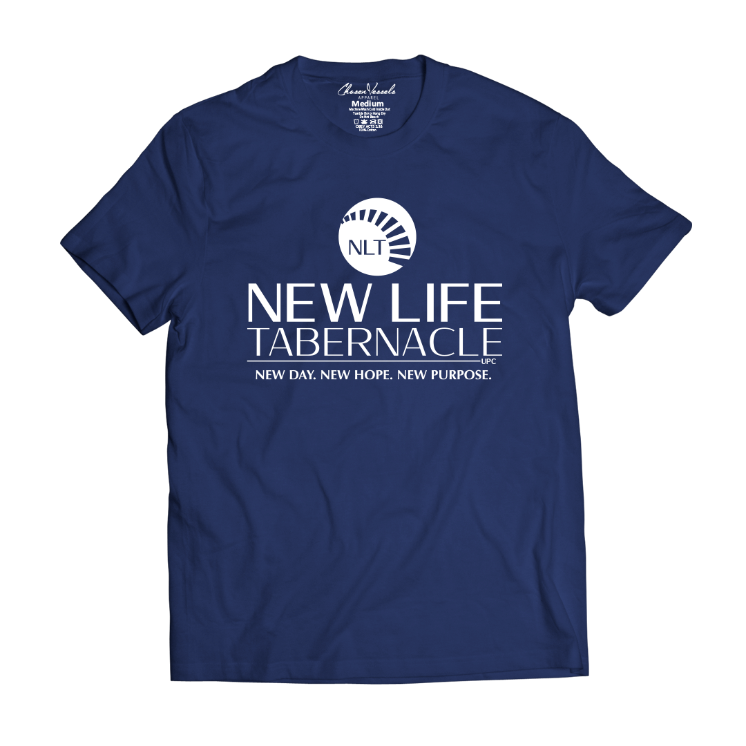 New Life Logo Tee ( Navy )