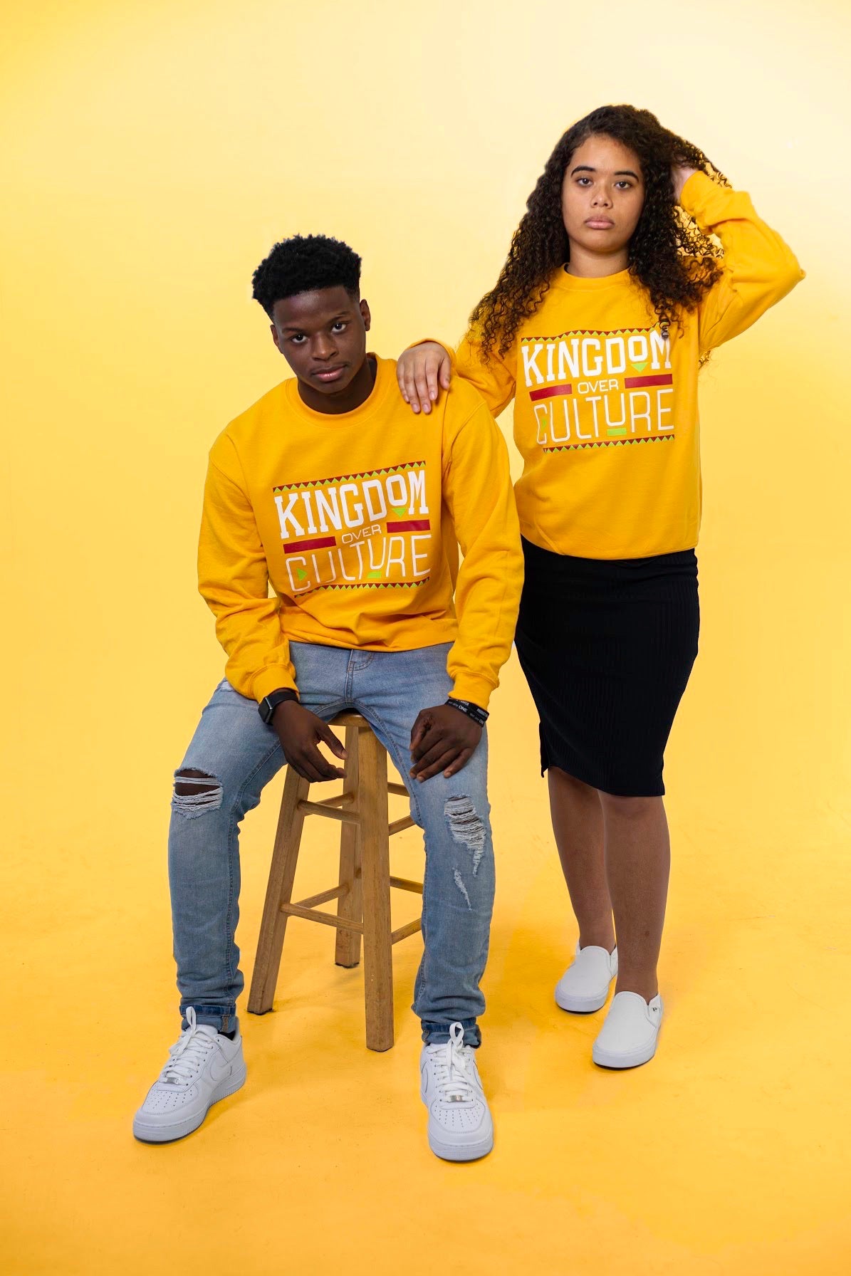 Kingdom Over Culture Sweater (Gold)